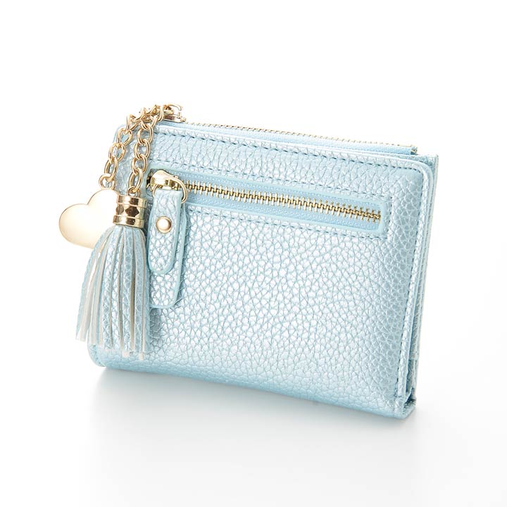 楽天市場 財布 レディース フリンジ 付き メタリック 二つ折り 財布 財布 レディース 二つ折り かわいい 財布 二つ折り 女性 大人 カジュアル おしゃれ シンプル 無地 下着専門 Drw楽天市場店