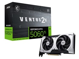 ★MSI GeForce RTX 5060 Ti 8G VENTUS 2X OC PLUS [PCIExp 8GB]【グラフィックボード・ビデオカード】【貨物輸送無料】