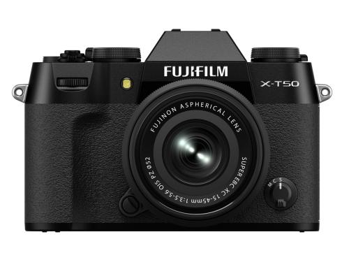★FUJIFILM / 富士フイルム FUJIFILM X-T50 XC15-45粍水晶体一揃いの道具 日英2言葉づかい据え付けるひな形 [黒いこと]【デジタル一眼写真機】【貨物輸送無料】