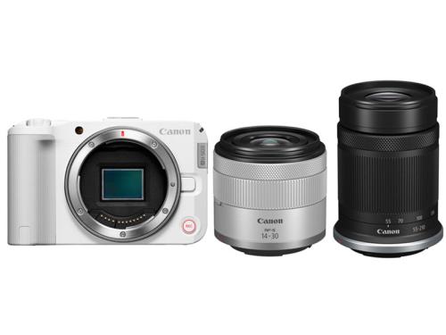 ★キヤノン / CANON EOS R50 V ダブルズームキット [白いこと]【デジタル一眼写真機】【貨物輸送無料】