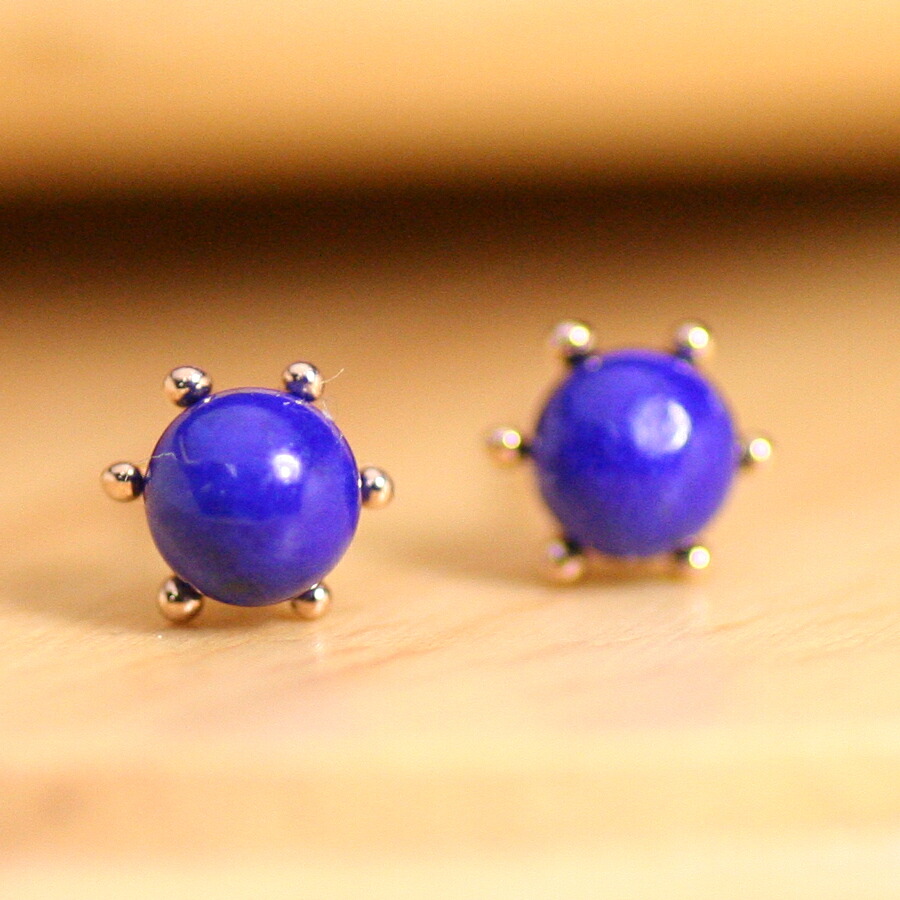 ピアス K18 PG 紫色石 フック 1.03g ピアス K18 PG 紫色石 フック 1.03g