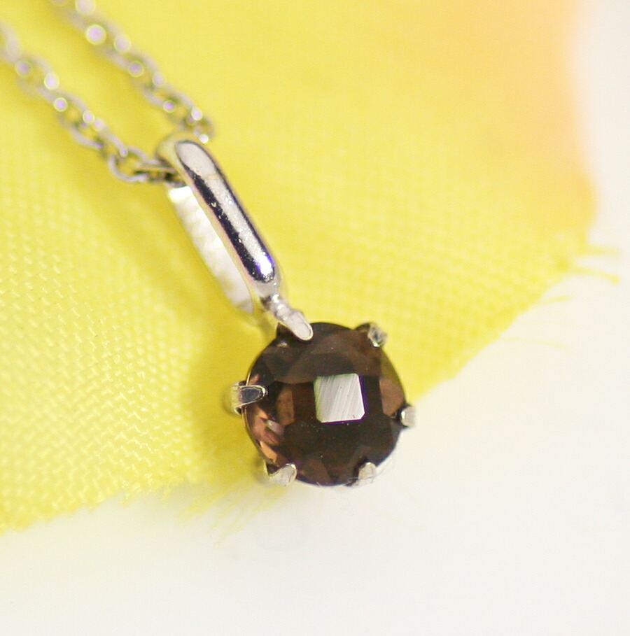 楽天市場】スモーキークォーツ ペンダント トップ K18ゴールド