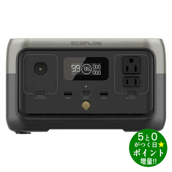 発電機・ポータブル電源 ECOFLOW 600 ef600-JP EcoFlow ポータブル電源 EF RIVER 600-JP [jgg] : ジャングル