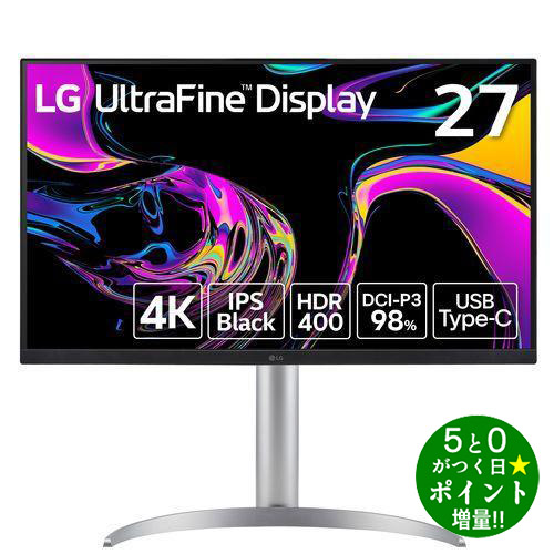 LGエレクトロニクス 27UQ850V-W 液晶ディスプレイ27型 4K IPS クリエーターモニター【転送不可】|ディーショップワン