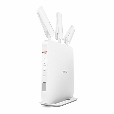 BUFFALO【iphone6 対応】11ac/n/a/b/g 無線LAN親機(Wi-Fiルーター)エアステーション AOSS2 ハイパワー Giga 1GHzデュアルコアCPU搭載 1300+600Mbps WXR-1900DHP (利用推奨環境6人・4LDK・3階建)