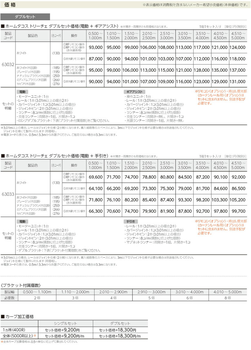 電動カーテンレール▼ホームタコストリーチェシングルセット木目調赤外線リモコン操作▼タチカワブラインド【レール長さ50〜100cm】