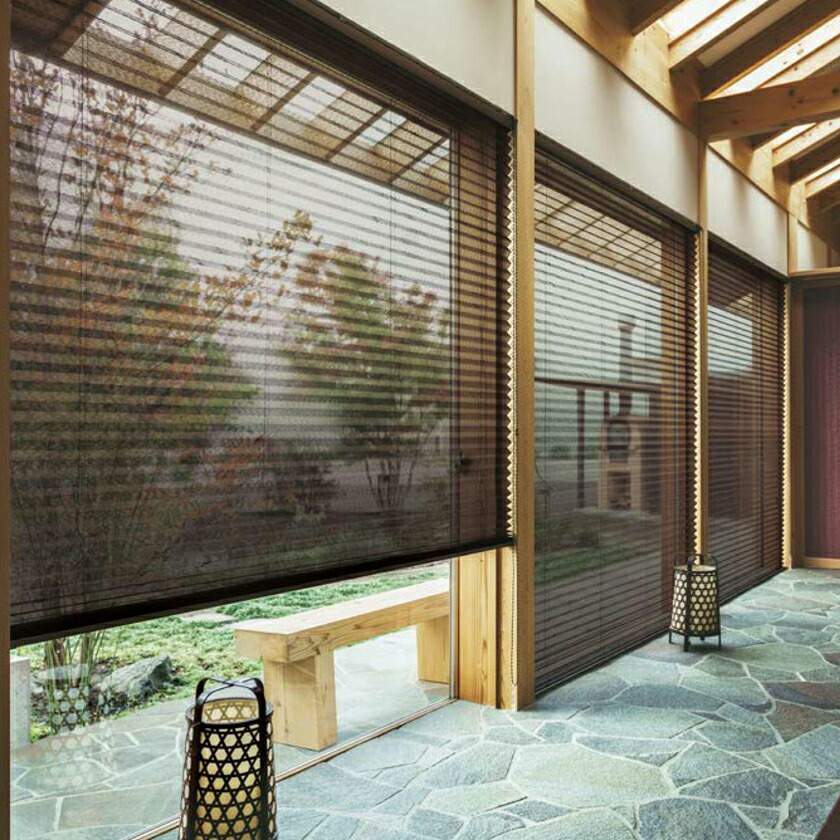 プリーツスクリーン タチカワ ペルレ おすすめペア ワンチェーン操作 ホナミセキ PS2125〜PS2130 幅121cm〜160cm×丈141cm〜180cm プリーツスクリーン▽ペルレ おすすめペア コード操作