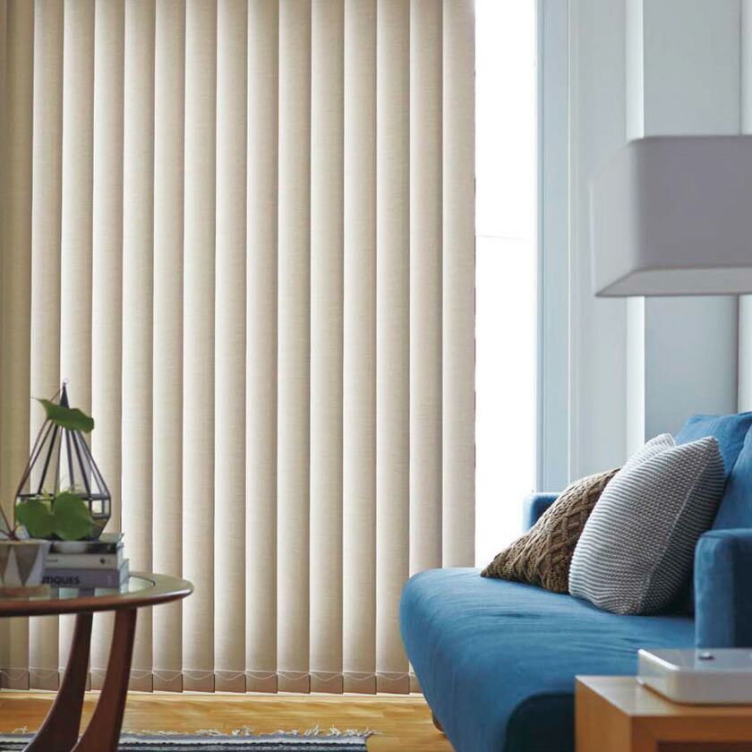バーチカルブラインド デュアル 標準タイプ 100mm巾ルーバー コード＆バトン操作▼TOSO(トーソー)遮光 ツィード ウォッシャブル TF-8161～8169 たて型ブラインド【寸法:製品幅1610～2000×製品高さ2610～3000mm】