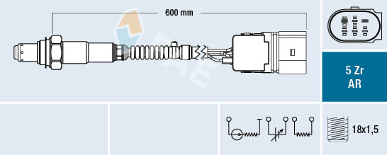 BMW オーツーセンサー FAE製 75013 11787530282