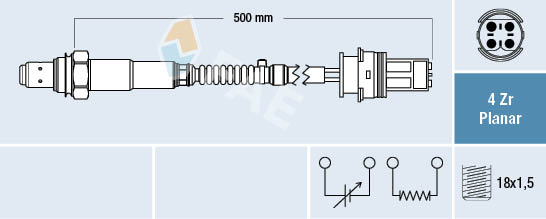 Mercedes Benz オーツーセンサー FAE製 77250 0015405117