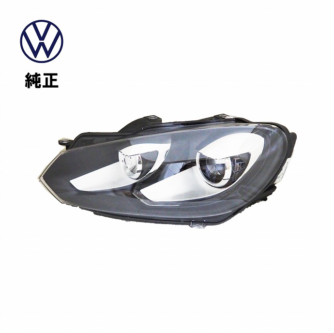 Volkswagen フォルクスワーゲン 純正品 キセノン ヘッドランプ 左側 5K2941753B Golf6 ゴルフ6 1K VW 日本仕様 左側通行用 ヘッドライト ヘットランプ ヘットライト 左 LH カー ライト バイキセノン コーナリングライト用
