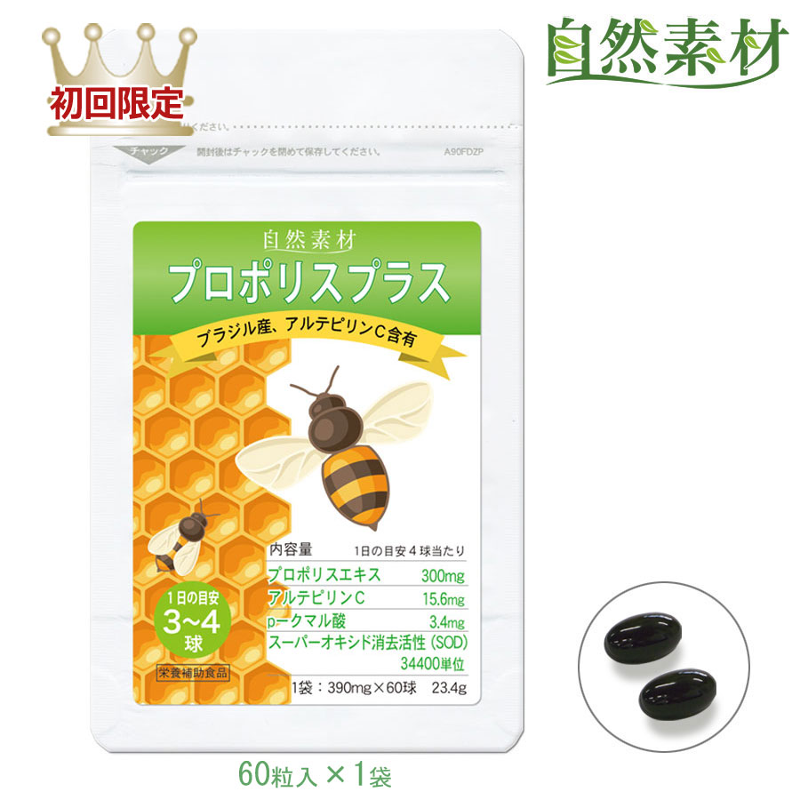 プロポリス1000極　5粒×10包 ◇野口医学研究所 ブラジル産 3種プロポリス 90粒 : サン