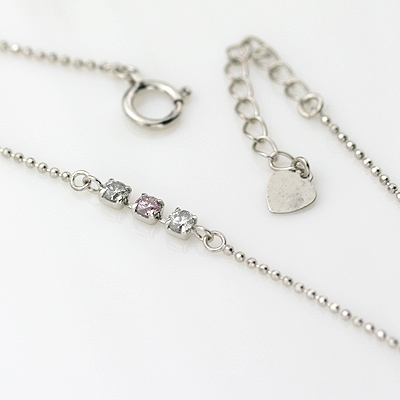 ピンクダイヤモンドのブレスレット 楽天市場】K18WGピンクダイヤモンドブレスレット 0.12ct 0.12ct