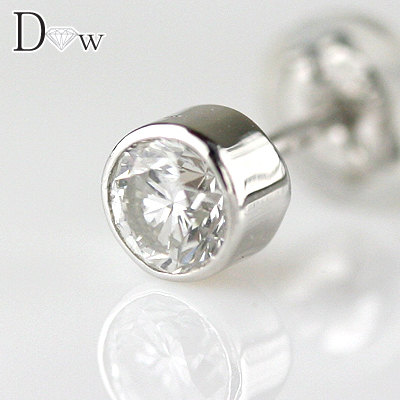 特別送料無料！】 PTダイヤモンド メンズピアス0.3ｃｔ F-SI2-Good