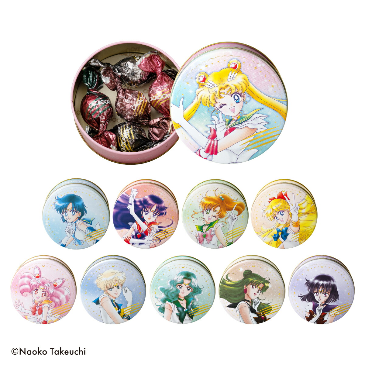 【DADACA公式】CACAOCAT缶 5個入『美少女戦士セーラームーン』画像