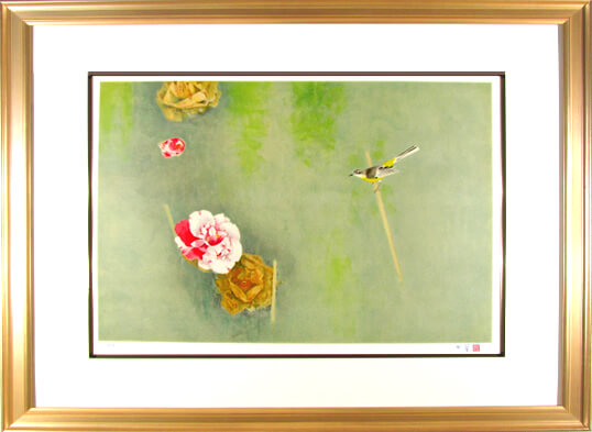 楽天市場】上村松篁 春禽 リトグラフ : ギャラリーダッドアート