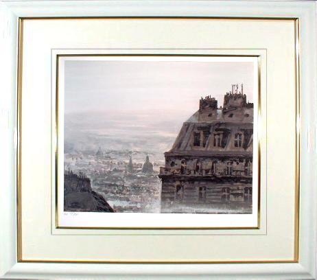 楽天市場】ヒロヤマガタ シルクスクリーン 1999 雨煙るパリ