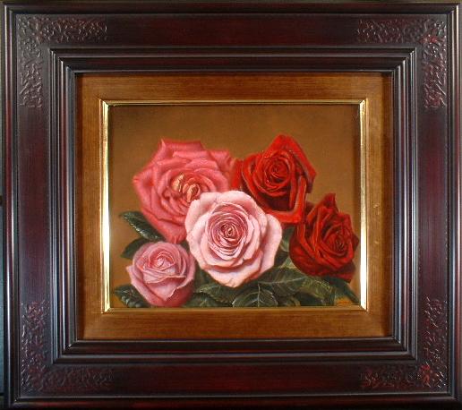 楽天市場】湯浅洋子 「ばら」 油彩4号 : 小野画廊