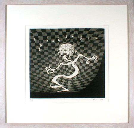 浜田知明 【騎士と鍵】 エッチング 浜田知明 【騎士と鍵】 エッチング 浜田知明 版画 エッチング 「かげ