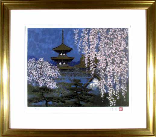 藤城清治、絵画、油彩4号こびとくんこの指とまれ新品額縁、肉筆、山下清。 藤城清治、絵画、油彩4号こびとくんこの指とまれ新品額縁、肉筆、山下