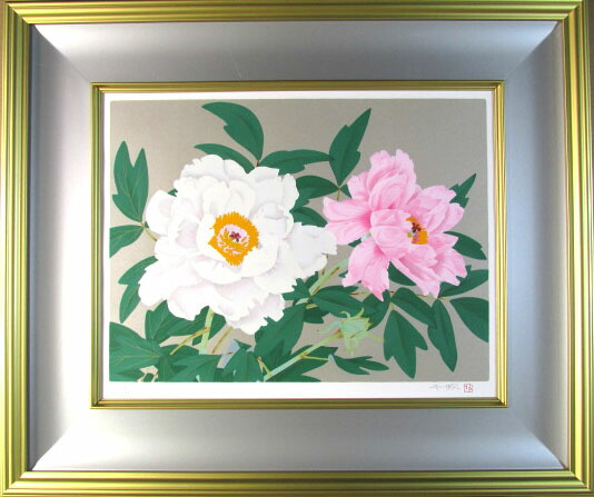 楽天市場】後藤順一 朱牡丹 日本画10号 : ギャラリーダッドアート