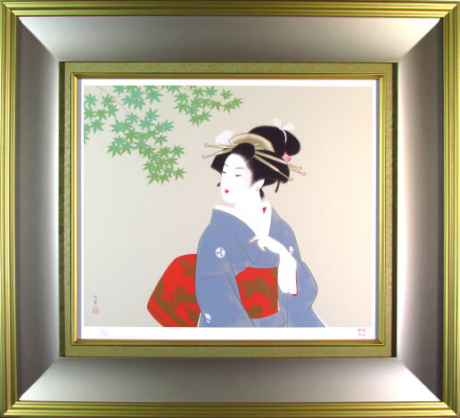 楽天市場】上村松園 娘深雪 2001 シルクスクリーン 上村淳之監修