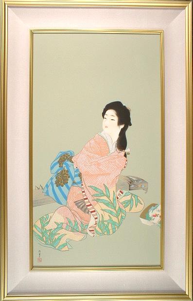 楽天市場】上村松園 娘深雪 2001 シルクスクリーン 上村淳之