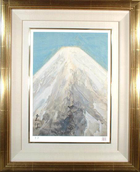 ☆美品・大型作品☆奥村土牛 作　「大快晴の富士」リトグラフ 奥村土牛「大快晴の富士」リトグラフ :: 絵画買取・販売 - シバヤマ