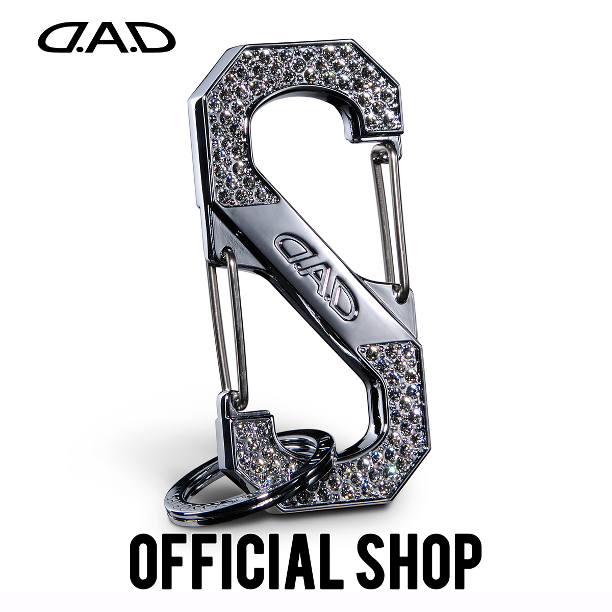 楽天市場】D.A.D フリンジクリスタル キーリング SA905 ホワイト