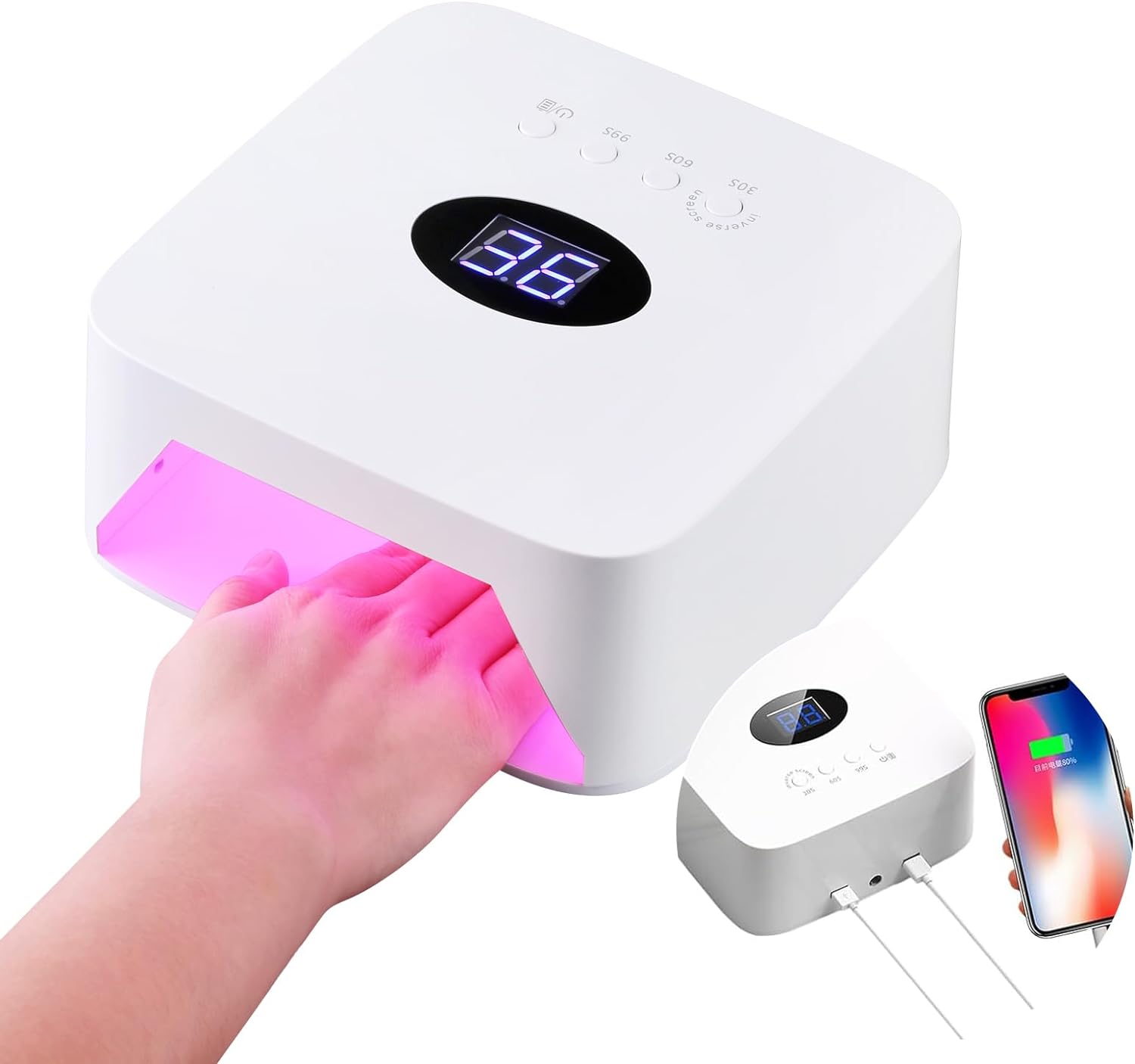 楽天市場】期間限定⇒4680円 ネイルライト LED＆UV 両対応