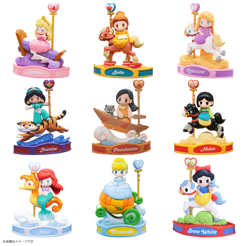 ディズニープリンセス 52toys アリエル ムーラン シンデレラ オーロラ姫 52TOYS ディズニープリンセス アートギャラリーシリーズ