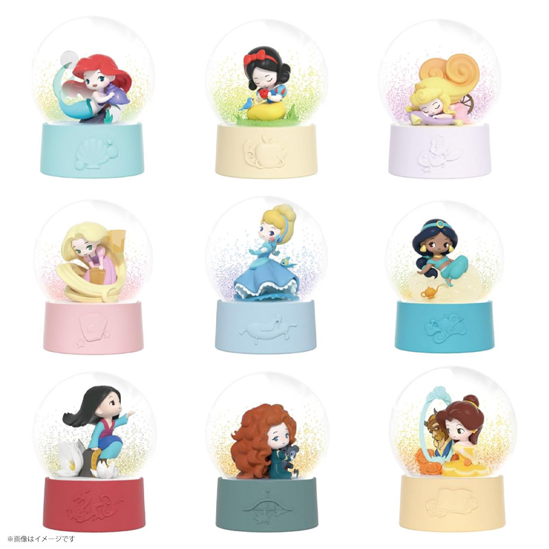 52TOYS BLINDBOX ディズニープリンセス D-babyシリーズ Star Crystal Ball トレーディングフィギュア コレクション コレクショントイ ブラインド 姫 でぃずにー ぷりんせす アリエル 白雪姫 オーロラ姫 ラプンツェル シンデレラ ジャスミン ムーラン メリダ