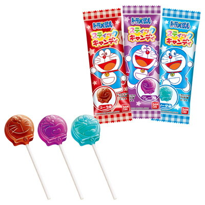 楽天市場 バンダイキャンディ 40円 ドラえもんスティックキャンディ 25本入 駄菓子ワールド