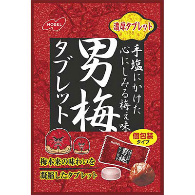 楽天市場 ノーベル製菓 0円 男梅タブレット55g 6袋入 駄菓子ワールド