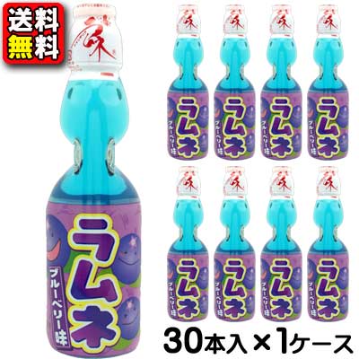 楽天市場 送料無料 ハタ鉱泉 瓶ラムネ ブルーベリー味 0ml 30本入 お祭り 夏祭り 催事 イベント ドリンク 景品 子供会 昔なつかし ビー玉入り 銭湯 駄菓子ワールド