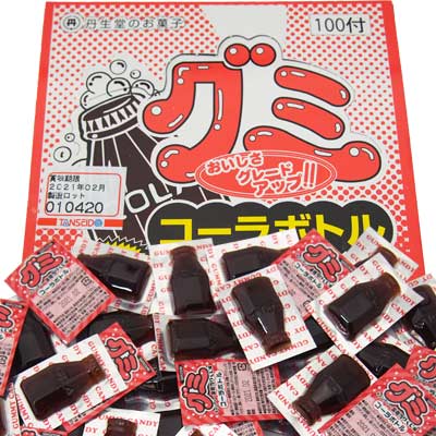 楽天市場 丹生堂本舗 10円 コーラボトルグミ 100個 当たり交換分 駄菓子ワールド