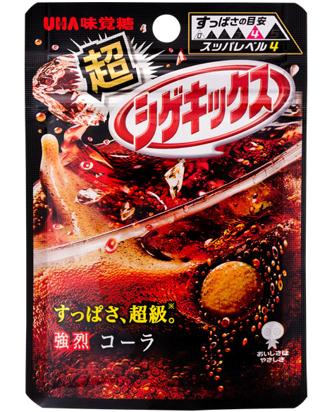 【UHA味覚糖】100円　超シゲキックス 強烈コーラ味（10袋入）