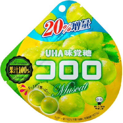 楽天市場 Uha味覚糖 130円 コロロ マスカット 6袋入 駄菓子ワールド