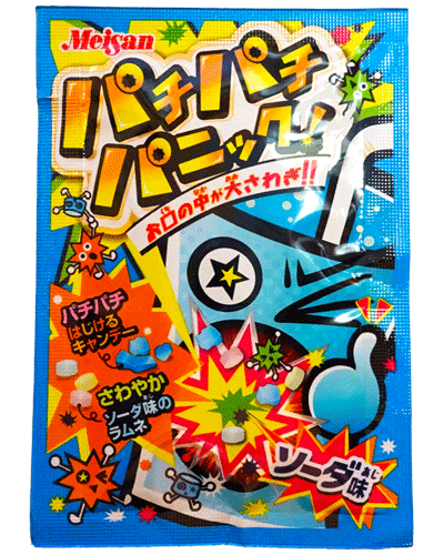 30円 パチパチパニック〈ソーダ味〉(20袋入) {駄菓子 だがし屋 おやつ あめ アメ キャンディ 業務用 まとめ買い 詰合せ}
