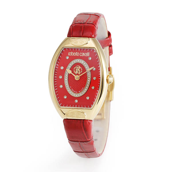 【2,000円OFFクーポン利用で】roberto cavalli by FRANCK MULLER ロベルト カヴァリ バイ フランク ミュラー レッド 赤 RV2L076L0031 レディース 腕時計 国内正規品 送料無料｜腕時計 Chronostaff DAH DAH