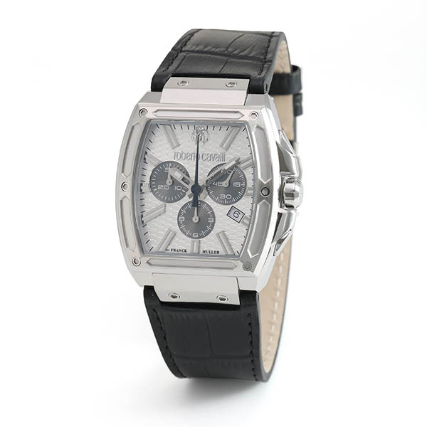 【2,000円OFFクーポン利用で】roberto cavalli by FRANCK MULLER ロベルト カヴァリ バイ フランク ミュラー シルバー RV1G157L0011 メンズ 腕時計 国内正規品 送料無料