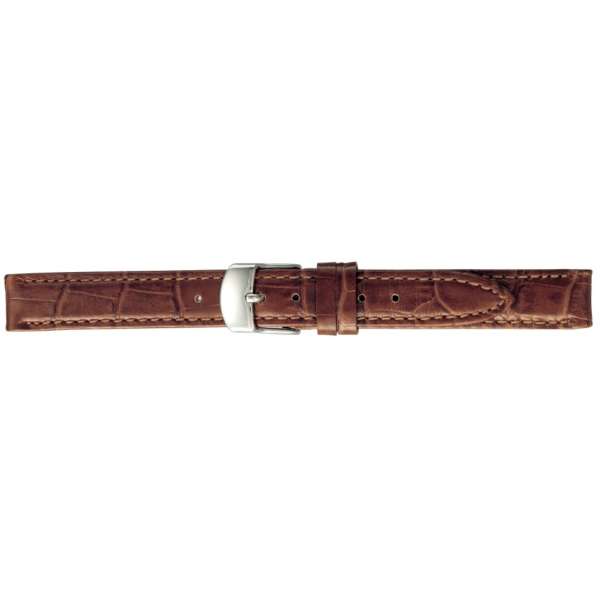 【10％OFFクーポン利用で】BKME053CF BAMBI バンビ SCOTCHGARD スコッチガード ブラウン 牛革型押し 腕時計用 バンド 送料無料