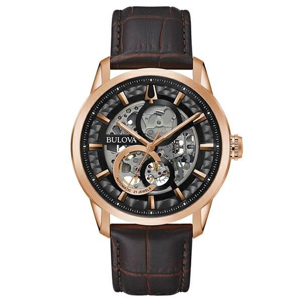 【10％OFFクーポン利用で】BULOVA ブローバ Classic クラシック 自動巻き ローズゴールド 97A169 メンズ 腕時計 国内正規品 送料無料