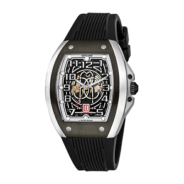 【2,000円OFFクーポン券受け入れるで】roberto cavalli by FRANCK MULLER ロベルト カヴァリ バイ 簡明直截 レギオモンタヌス   RV1G205P1041 メンズ ウオッチ 国内置き目品 貨物輸送無料
