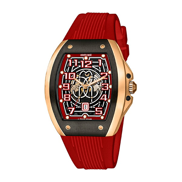 【2,000円OFFクーポン券受け入れるで】roberto cavalli by FRANCK MULLER ロベルト カヴァリ バイ 簡明直截 レギオモンタヌス   RV1G205P1051 メンズ ウオッチ 国内置き目品 貨物輸送無料