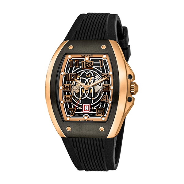 【2,000円OFFクーポン券受け入れるで】roberto cavalli by FRANCK MULLER ロベルト カヴァリ バイ 簡明直截 レギオモンタヌス   RV1G205P1061 メンズ ウオッチ 国内置き目品 貨物輸送無料