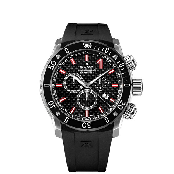 【10％OFFクーポン利用で】EDOX エドックス クロノオフショア1 クロノグラフ 10221-3-NIRO2 メンズ 腕時計 国内正規品 送料無料｜腕時計 Chronostaff DAH DAH