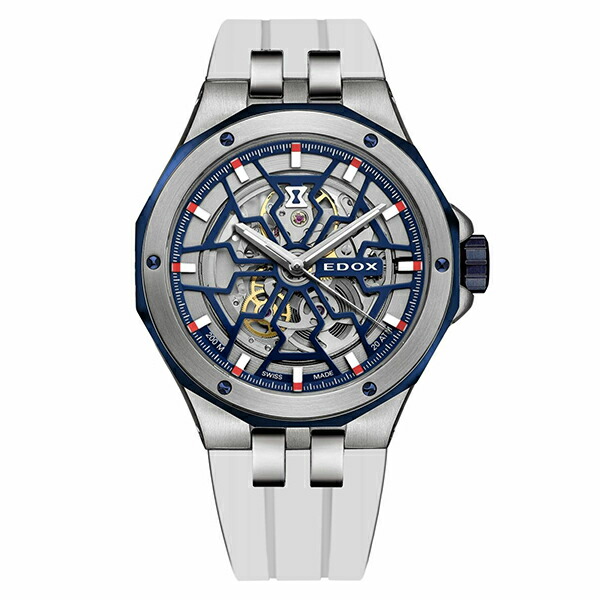 【2,000円OFFクーポン券受け入れるで】EDOX エドックス デルフィン 一風変わった 仕組みノ オートマティック 85303-357BUCAB-BUIRB メンズ ウオッチ 国内置き目品 貨物輸送無料