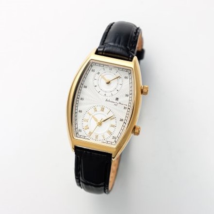 【2,000円OFFクーポン利用で】Salvatore Marra サルバトーレマーラ SM23107-GDWH/BK ユニセックス 男女兼用腕時計 国内正規品 送料無料|腕時計 Chronostaff DAH DAH