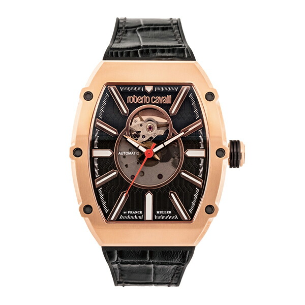 【10%OFFクーポン利用で】roberto cavalli by FRANCK MULLER ロベルト カヴァリ バイ フランク ミュラー ブラック スイス製 RV1G248P0041 メンズ 腕時計 国内正規品